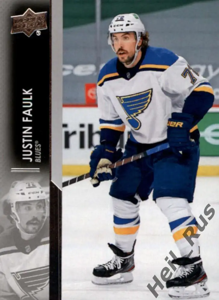 Хоккей Карточка Justin Faulk/Джастин Фолк St. Louis Blues/Сент-Луис Блюз НХЛ/NHL