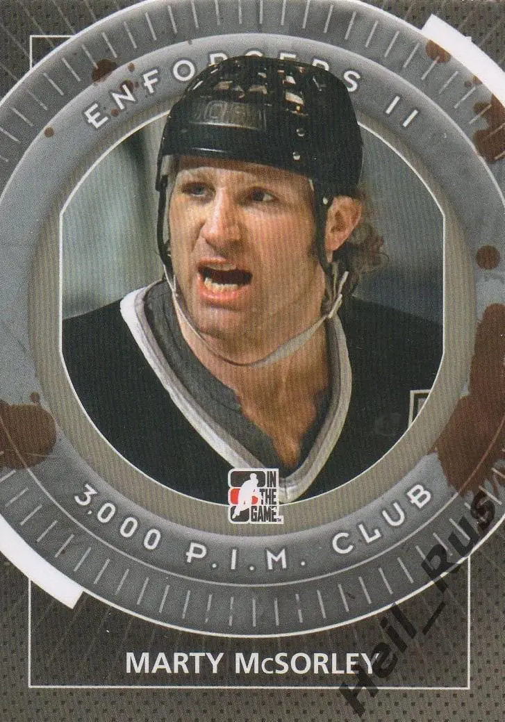 Хоккей. Карточка Marty McSorley/Марти Максорли Los Angeles Kings/Кингз НХЛ/NHL