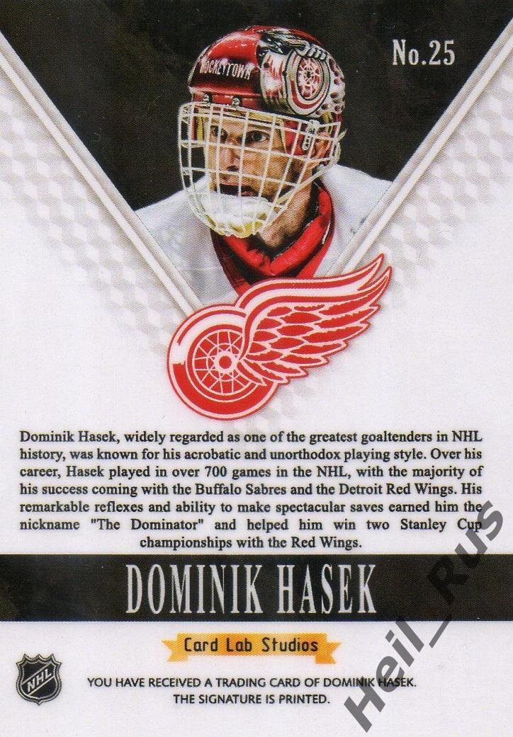 Карточка Dominik Hasek/Доминик Гашек Detroit Red Wings/Детройт Ред Уингз НХЛ/NHL 1