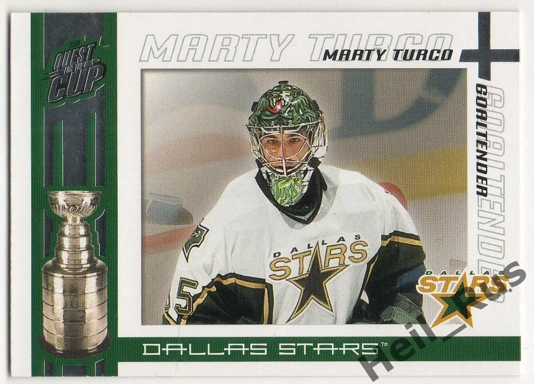 Хоккей. Карточка Marty Turco/Марти Турко (Dallas Stars / Даллас Старз) НХЛ/NHL