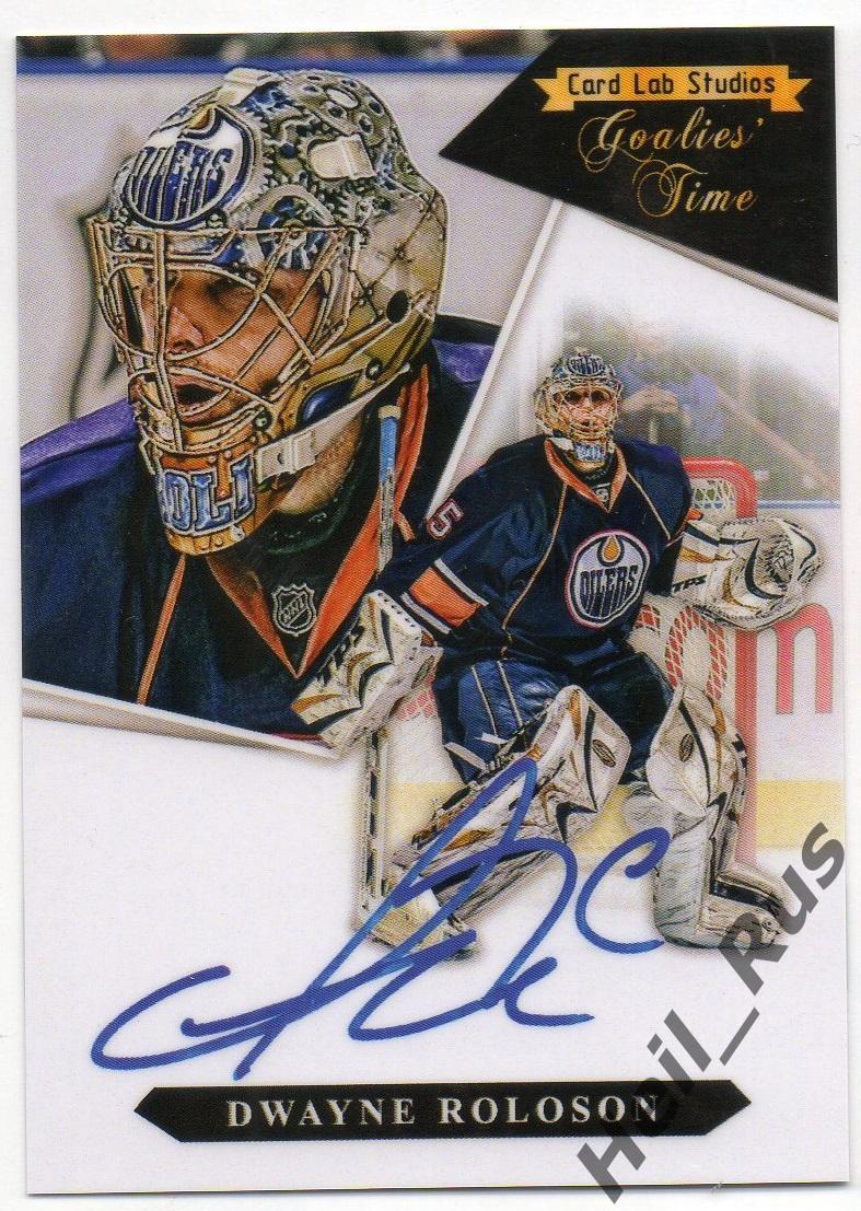 Хоккей. Карточка Dwayne Roloson/Дуэйн Ролосон (Edmonton Oilers/Эдмонтон) НХЛ/NHL