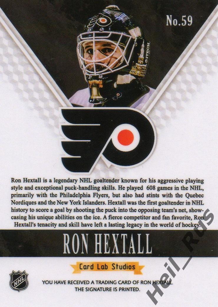 Хоккей Карточка Ron Hextall/Рон Хекстолл Philadelphia Flyers/Филадельфия НХЛ NHL 1