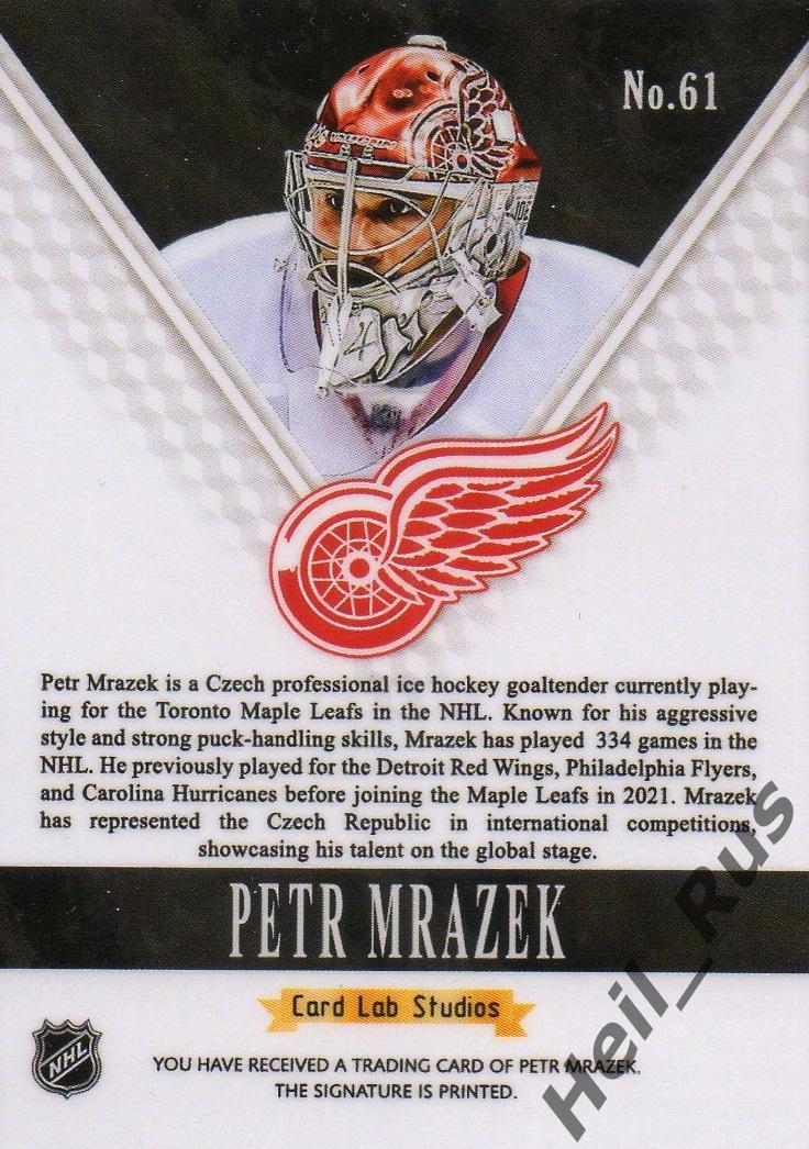 Карточка Petr Mrazek/Петр Мразек (Detroit Red Wings/Детройт Ред Уингз) НХЛ/NHL 1