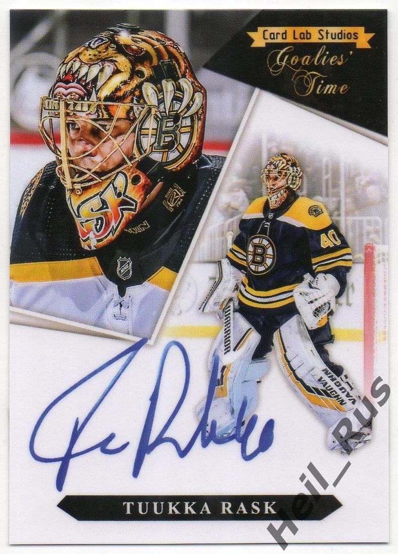 Хоккей. Карточка Tuukka Rask/Туукка Раск (Boston Bruins / Бостон Брюинз) НХЛ/NHL