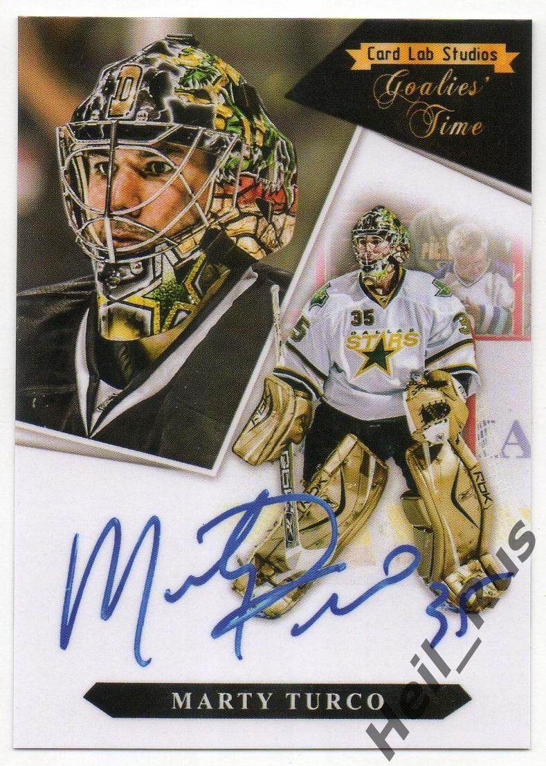 Хоккей. Карточка Marty Turco/Марти Турко (Dallas Stars/Даллас Старз) НХЛ/NHL