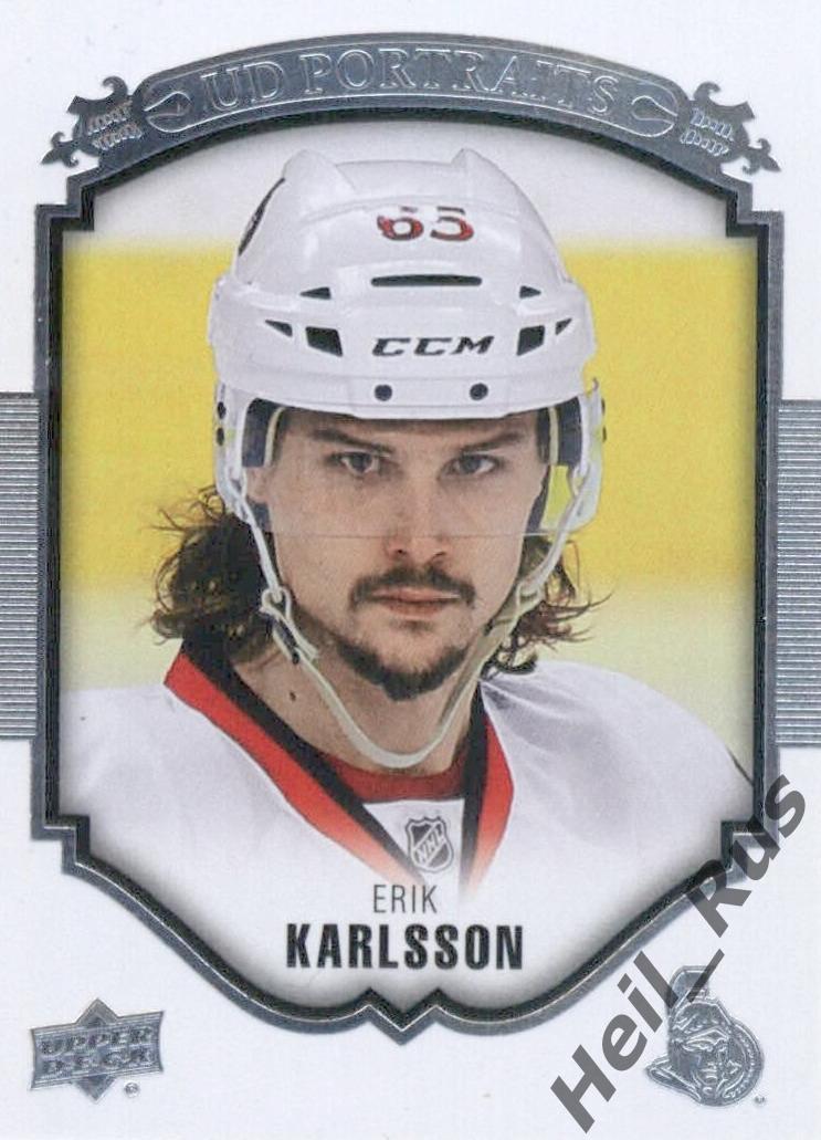 Хоккей. Карточка Erik Karlsson / Эрик Карлссон (Ottawa Senators/Оттава) НХЛ/NHL