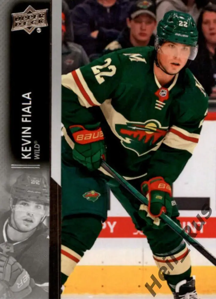 Хоккей; Карточка Kevin Fiala/Кевин Фиала Minnesota Wild/Миннесота Уайлд НХЛ/NHL