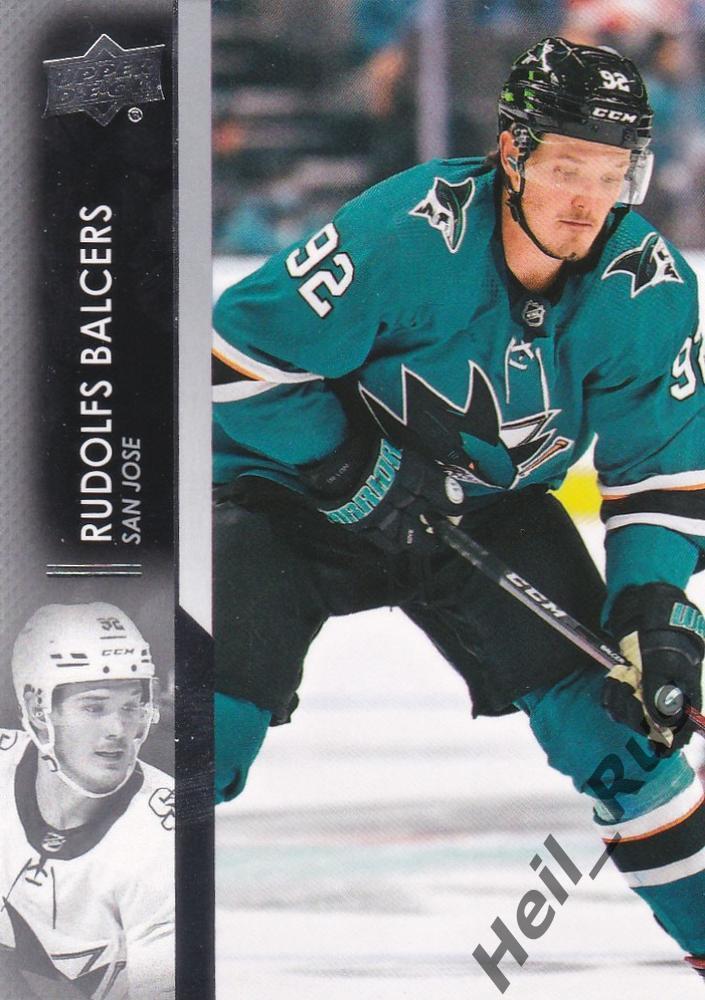 Карточка Rudolfs Balcers/Рудолфс Балцерс San Jose Sharks/Сан-Хосе Шаркс НХЛ/NHL