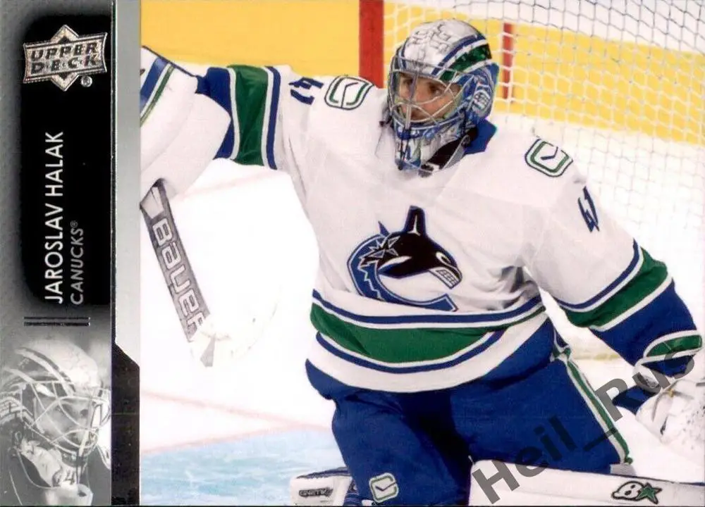 Хоккей. Карточка Jaroslav Halak/Ярослав Галак Vancouver Canucks/Ванкувер НХЛ/NHL
