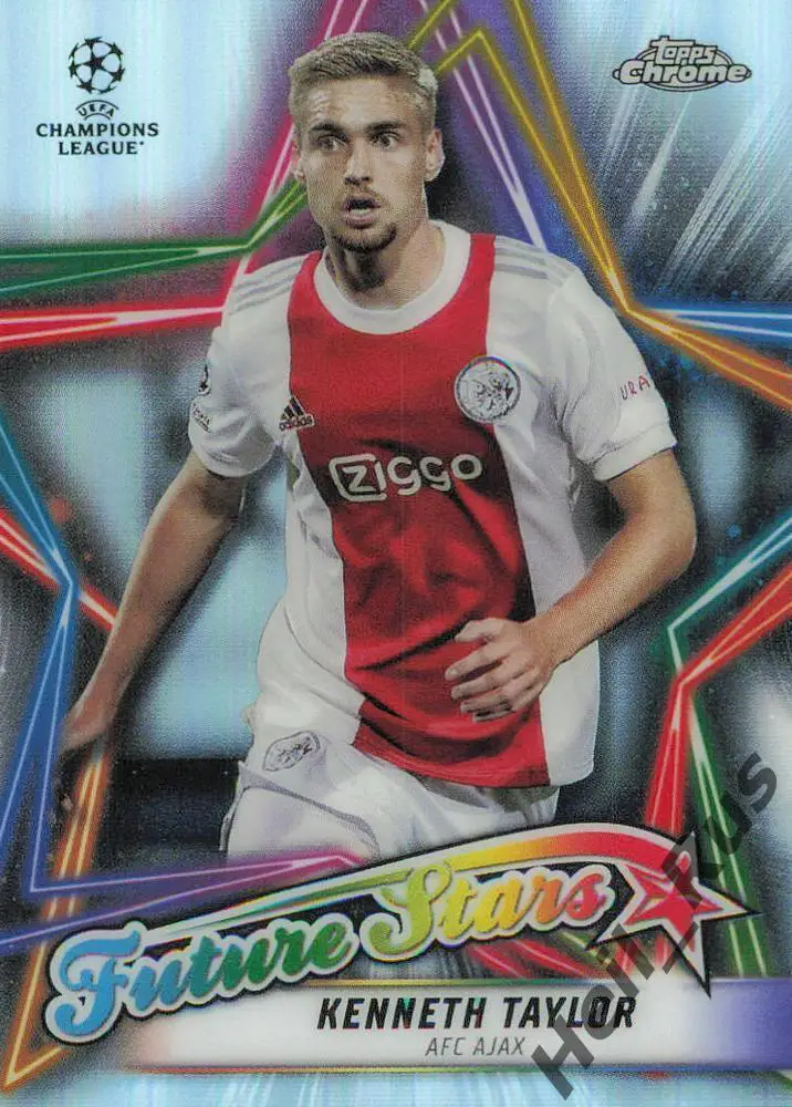 Футбол. Карточка Kenneth Taylor/Кеннет Тейлор Аякс Лига Чемпионов 2021-22 TOPPS