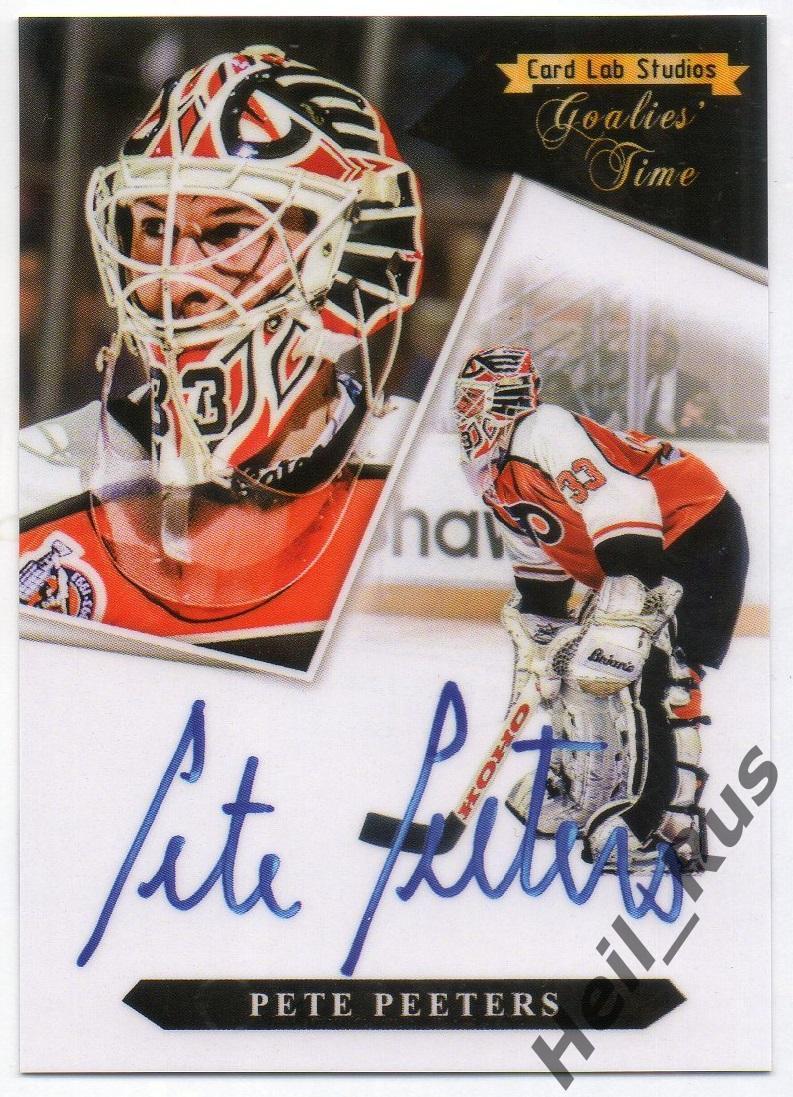 Хоккей; Карточка Pete Peeters/Пит Питерс Philadelphia Flyers/Филадельфия НХЛ/NHL