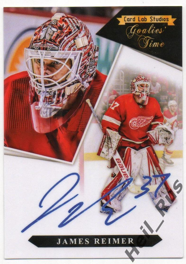 Хоккей. Карточка James Reimer/Джеймс Раймер (Detroit Red Wings/Детройт) НХЛ/NHL