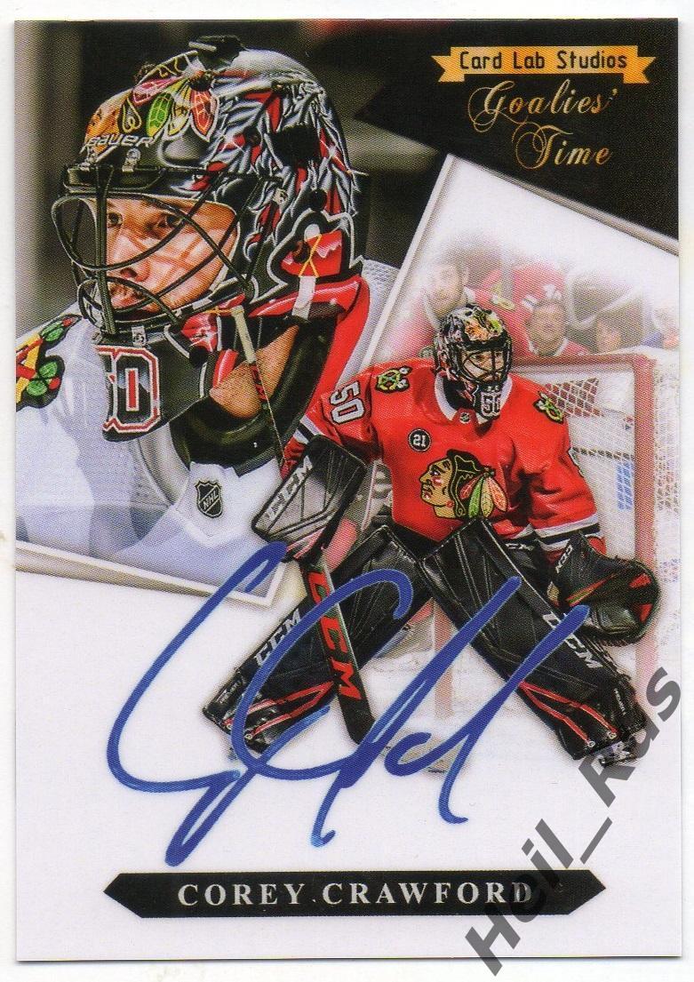 Хоккей; Карточка Corey Crawford/Кори Кроуфорд Chicago Blackhawks/Чикаго НХЛ/NHL