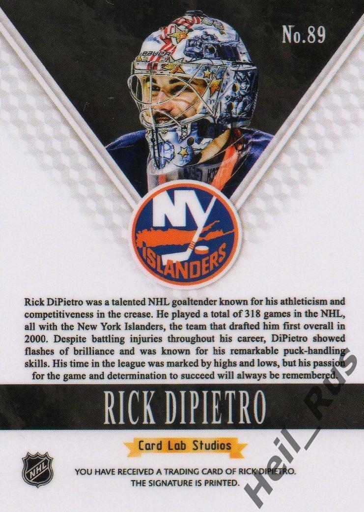 Хоккей; Карточка Rick DiPietro/Рик Дипьетро New York Islanders/Айлендерс НХЛ/NHL 1