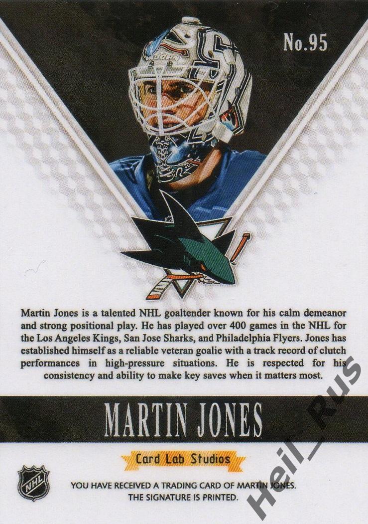 Хоккей Карточка Martin Jones/Мартин Джонс San Jose Sharks/Сан-Хосе Шаркс НХЛ-NHL 1