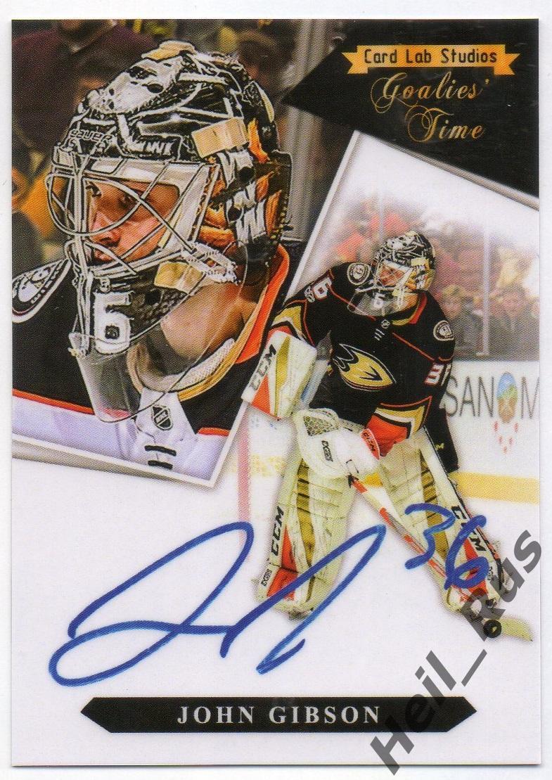 Хоккей. Карточка John Gibson/Джон Гибсон (Anaheim Ducks / Анахайм Дакс) НХЛ/NHL