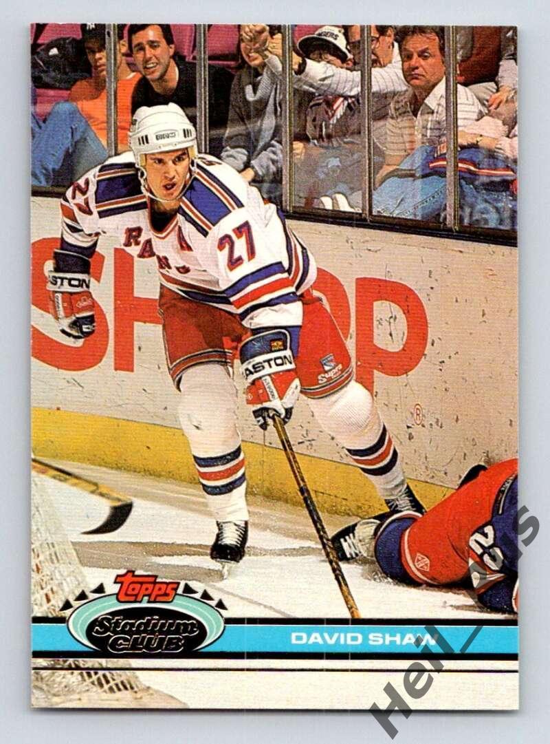 Хоккей Карточка David Shaw/Дэвид Шоу New York Rangers/Нью-Йорк Рейнджерс НХЛ-NHL