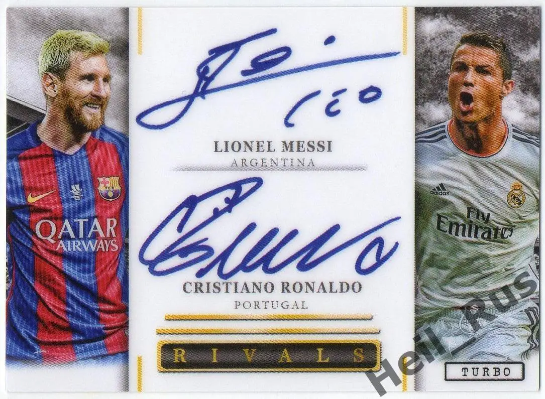 Футбол. Карточка Лионель Месси/Криштиану Роналду/Роналдиньо/Неймар
