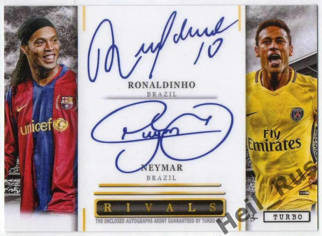 Футбол. Карточка Лионель Месси/Криштиану Роналду/Роналдиньо/Неймар 1