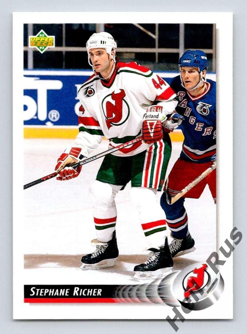 Хоккей Карточка Stephane Richer/Стефан Рише (New Jersey Devils/Девилз) НХЛ/NHL