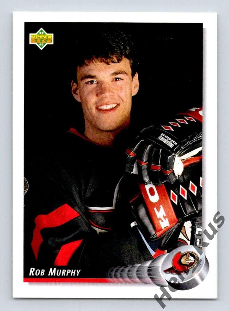 Хоккей. Карточка Rob Murphy/Роб Мерфи (Ottawa Senators/Оттава Сенаторз) НХЛ/NHL