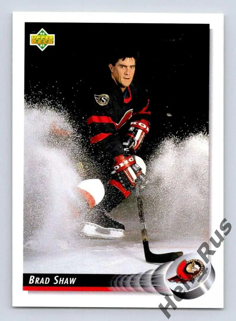 Хоккей. Карточка Brad Shaw/Брэд Шоу (Ottawa Senators/Оттава Сенаторз) НХЛ/NHL