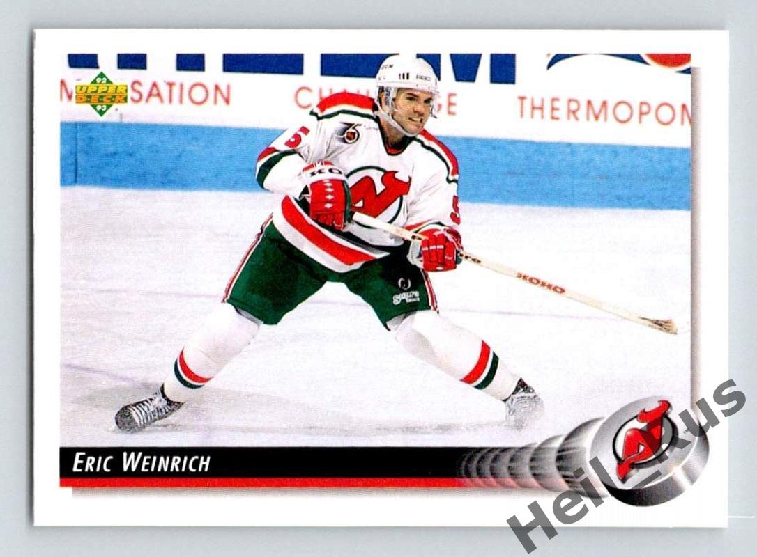 Карточка Eric Weinrich/Эрик Вайнрих New Jersey Devils/Нью-Джерси Девилз НХЛ/NHL