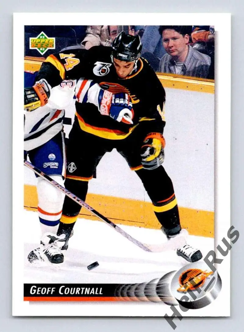 Карточка Geoff Courtnall/Джефф Куртнолл (Vancouver Canucks/Ванкувер) НХЛ/NHL