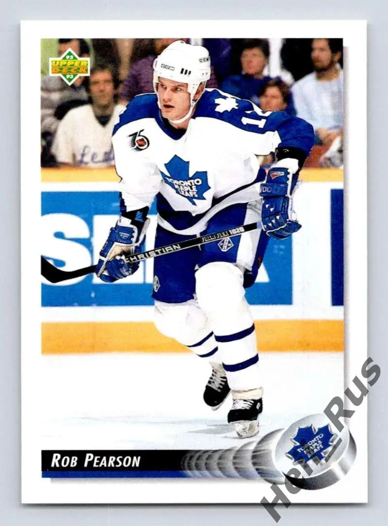 Хоккей; Карточка Rob Pearson/Роберт Пирсон (Toronto Maple Leafs/Торонто) НХЛ/NHL