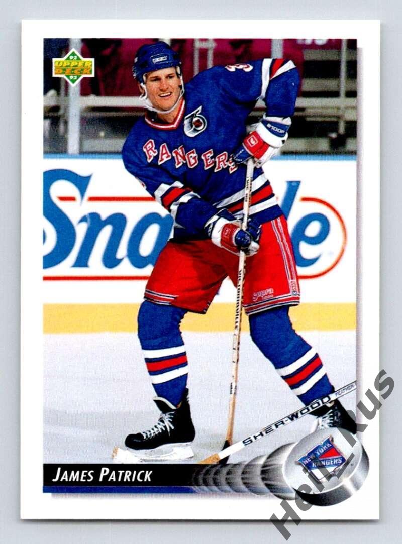 Карточка James Patrick/Джеймс Патрик New York Rangers/Нью-Йорк Рейнджерс НХЛ/NHL