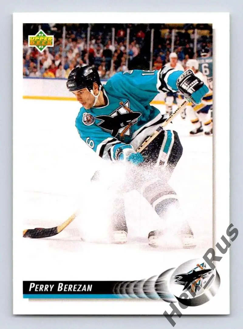 Хоккей. Карточка Perry Berezan/Перри Березан (San Jose Sharks/Сан-Хосе) НХЛ/NHL