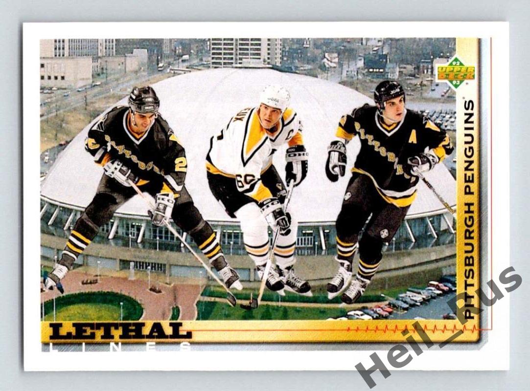 Марио Лемье/Кевин Стивенс/Рик Токкет (Pittsburgh Penguins/Питтсбург) НХЛ/NHL