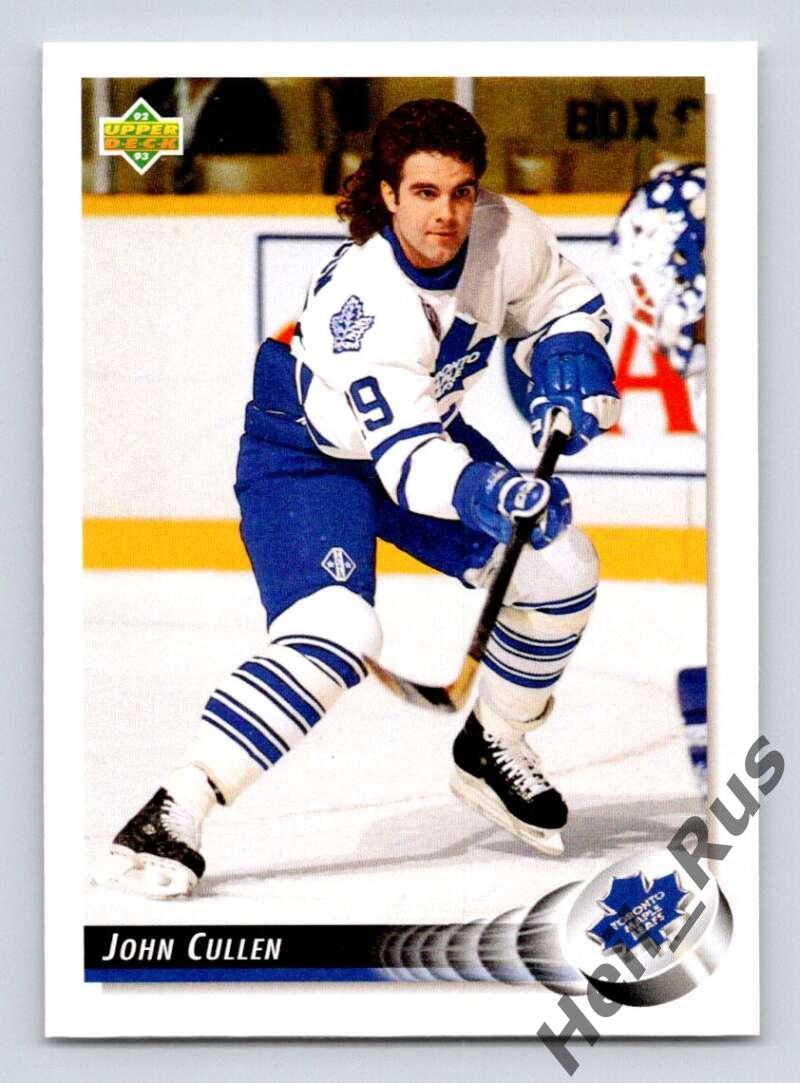 Хоккей. Карточка John Cullen/Джон Каллен (Toronto Maple Leafs/Торонто) НХЛ/NHL