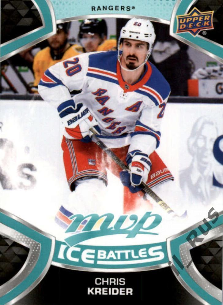 Карточка Chris Kreider/Крис Крайдер New York Rangers/Нью-Йорк Рейнджерс НХЛ/NHL