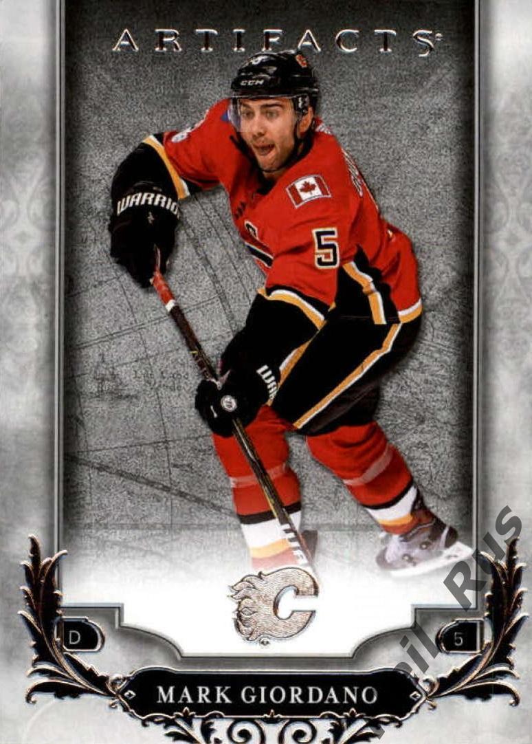 Карточка Giordano/Марк Джиордано Calgary Flames/Калгари, Динамо Москва НХЛ/NHL