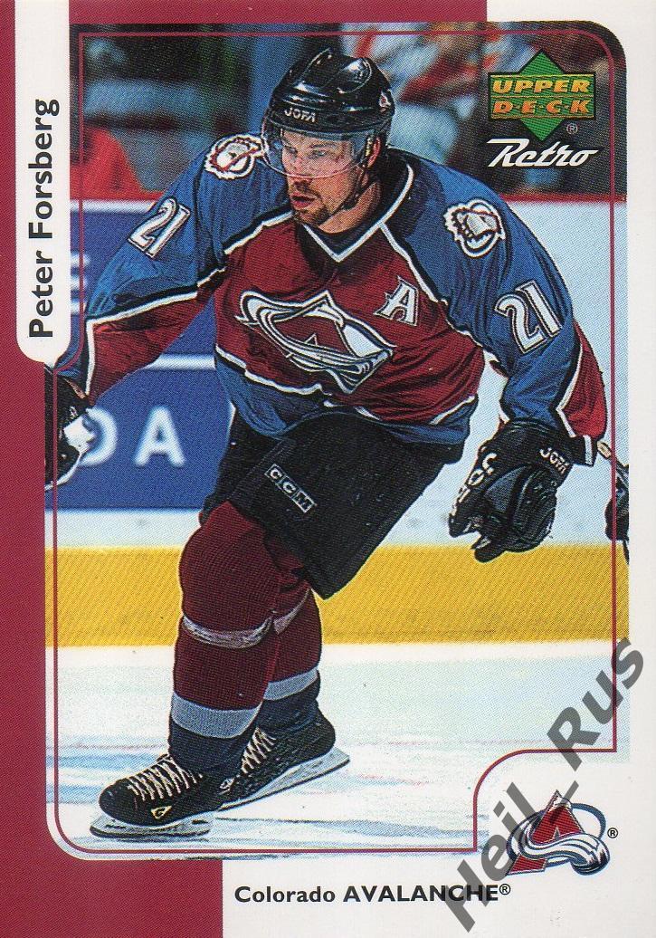 Карточка Peter Forsberg / Петер Форсберг (Colorado Avalanche / Колорадо) НХЛ/NHL