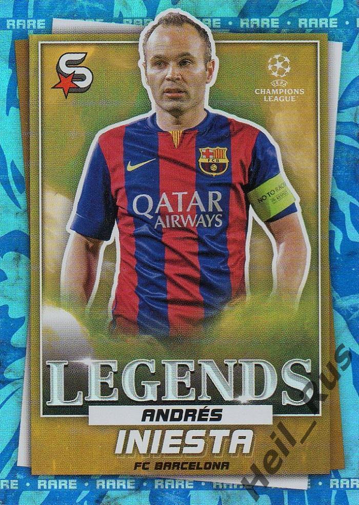 Футбол Карточка Andres Iniesta/Андрес Иньеста (Барселона) Лига Чемпионов 2022-23