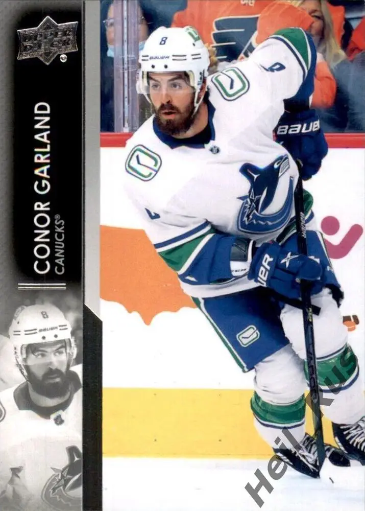 Хоккей. Карточка Conor Garland/Конор Гарланд Vancouver Canucks/Ванкувер НХЛ/NHL