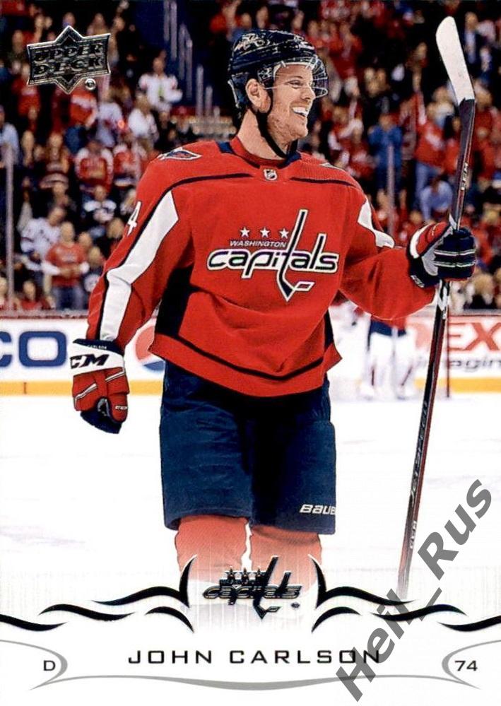 Хоккей; Карточка John Carlson/Джон Карлсон Washington Capitals/Вашингтон НХЛ-NHL