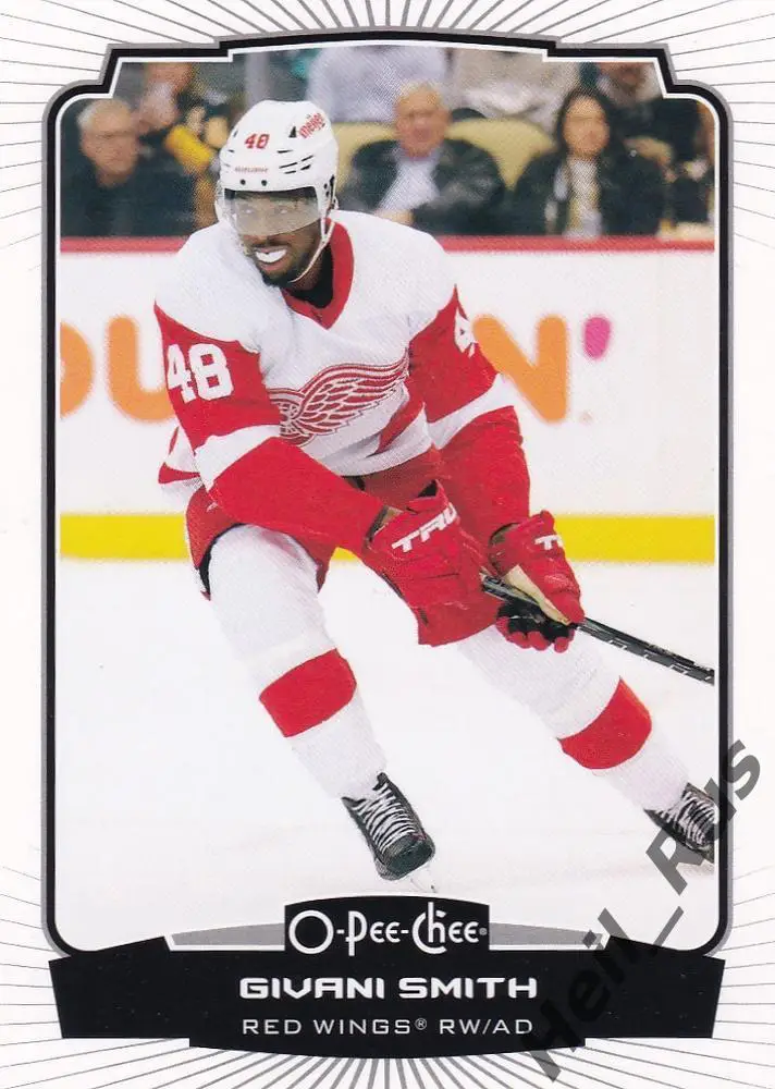 Хоккей. Карточка Givani Smith/Дживани Смит (Detroit Red Wings / Детройт) НХЛ/NHL