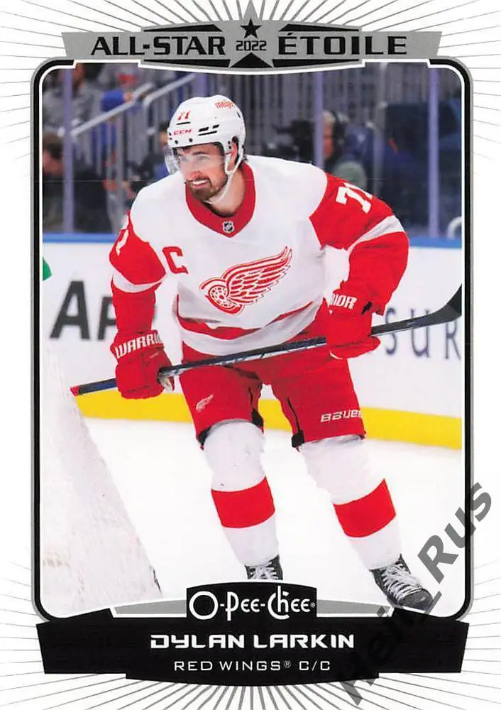 Хоккей; Карточка Dylan Larkin / Дилан Ларкин (Detroit Red Wings/Детройт) НХЛ/NHL