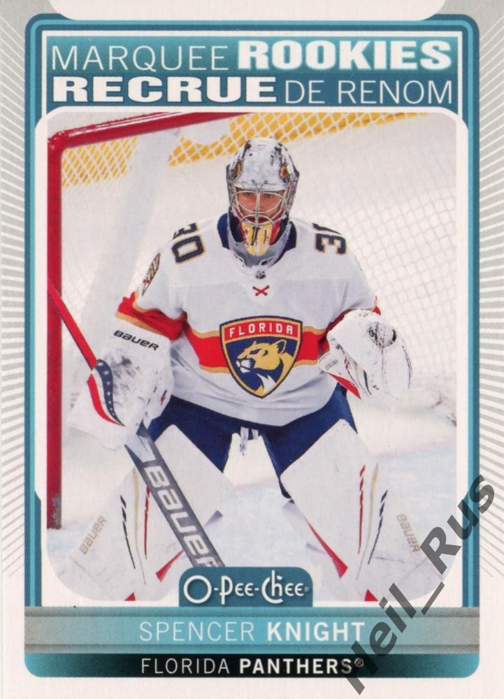 Хоккей; Карточка Spencer Knight/Спенсер Найт (Florida Panthers/Флорида) НХЛ/NHL