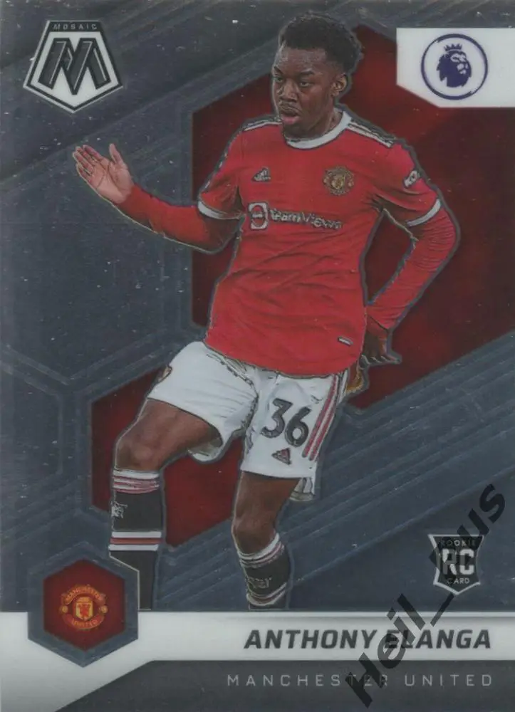 Футбол. Карточка Антони Эланга (Манчестер Юнайтед, Ноттингем Форест) АПЛ 2021-22