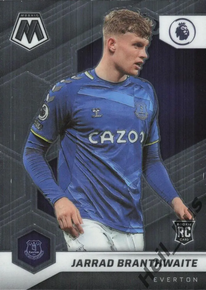 Футбол. Карточка Jarrad Branthwaite/Джарред Брантуэйт Эвертон АПЛ 2021-22 Panini