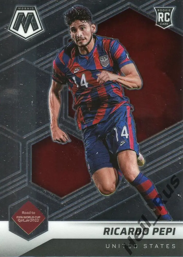 Футбол. Карточка Ricardo Pepi/Рикардо Пепи (USA/США, ПСВ Эйндховен) 2022 Panini