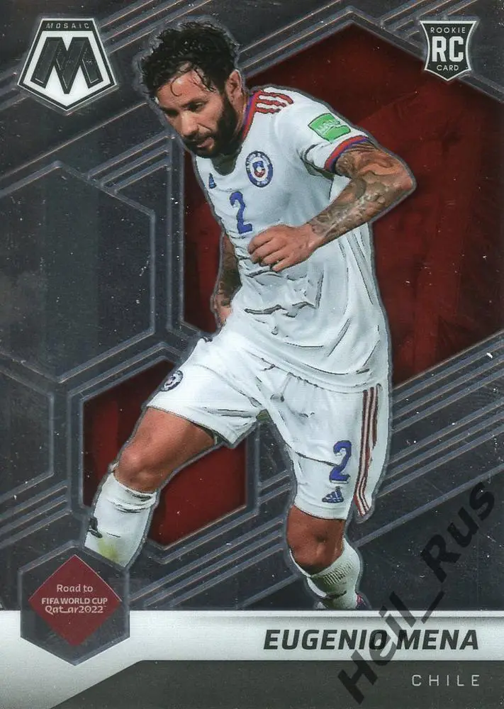 Футбол. Карточка Eugenio Mena/Эухенио Мена (Чили, Сантос, Крузейро) 2022 Panini