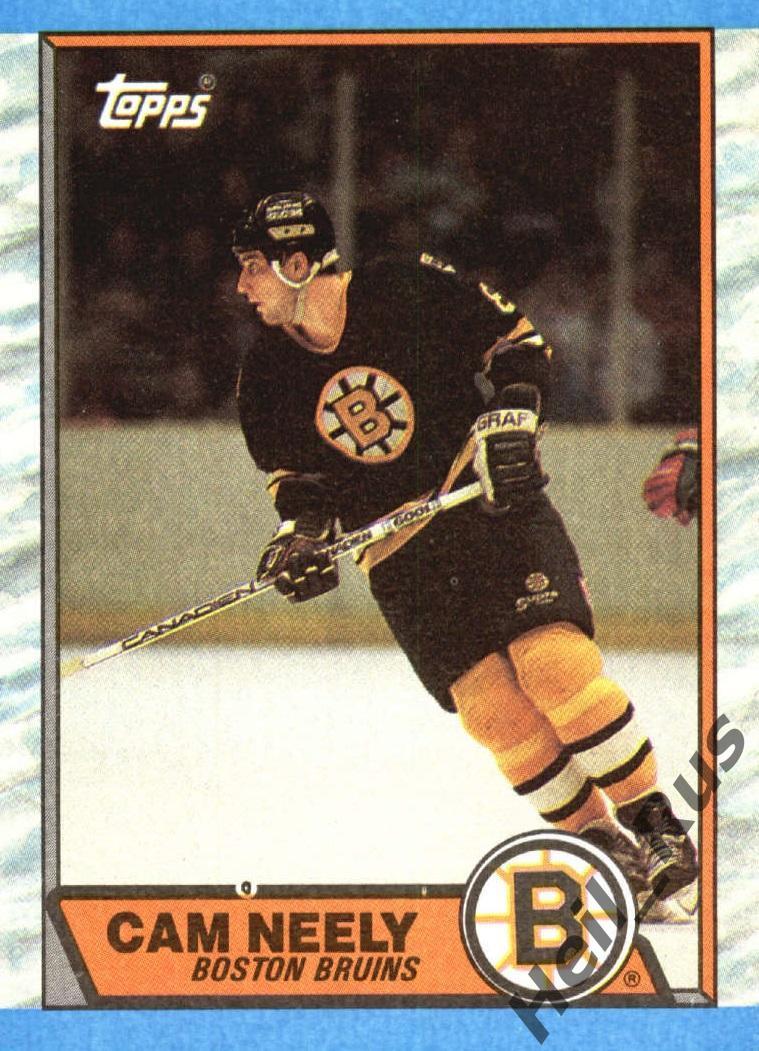 Хоккей. Карточка Cam Neely/Кэм Нили Boston Bruins/Бостон Брюинз НХЛ/NHL 1989-90