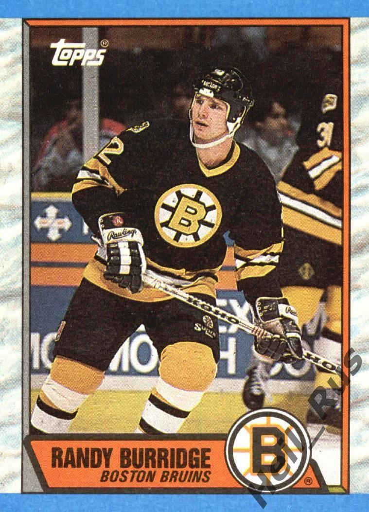 Хоккей Карточка Randy Burridge/Рэнди Барридж Boston Bruins/Бостон Брюинз НХЛ-NHL