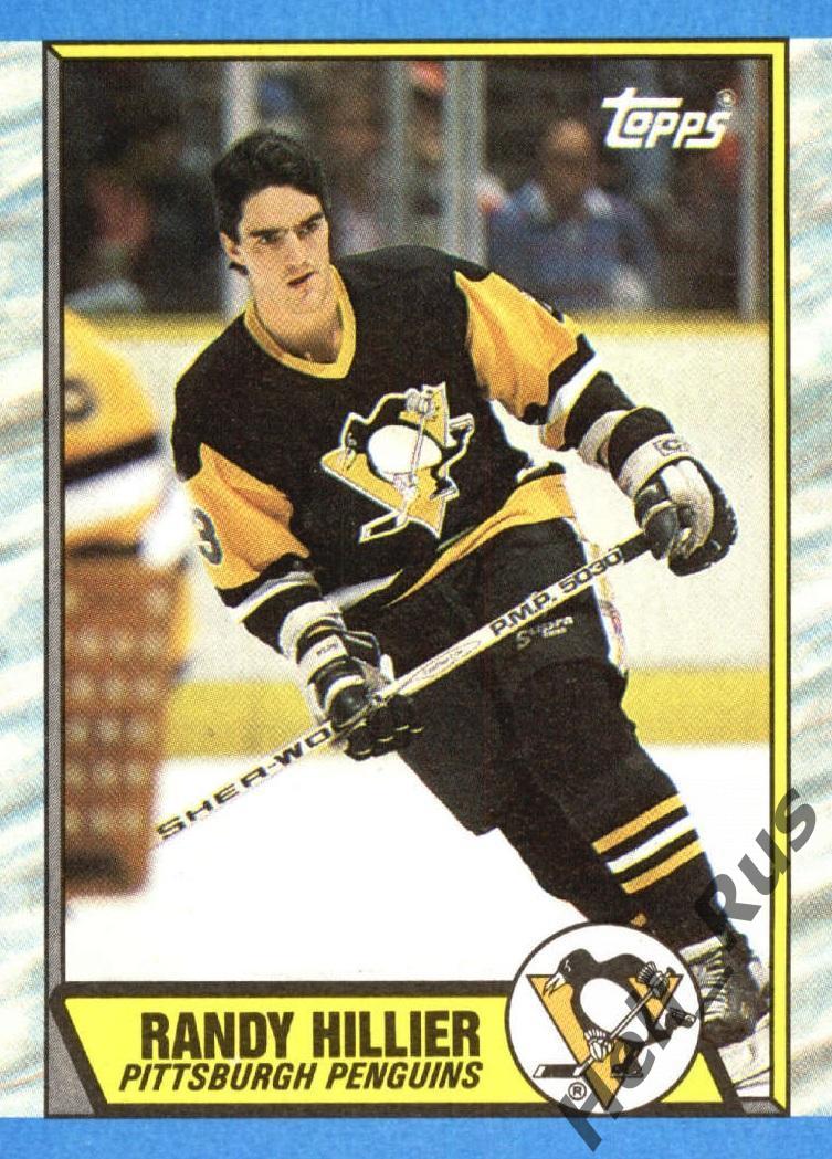 Хоккей Карточка Randy Hillier/Рэнди Хиллер Pittsburgh Penguins/Питтсбург НХЛ-NHL
