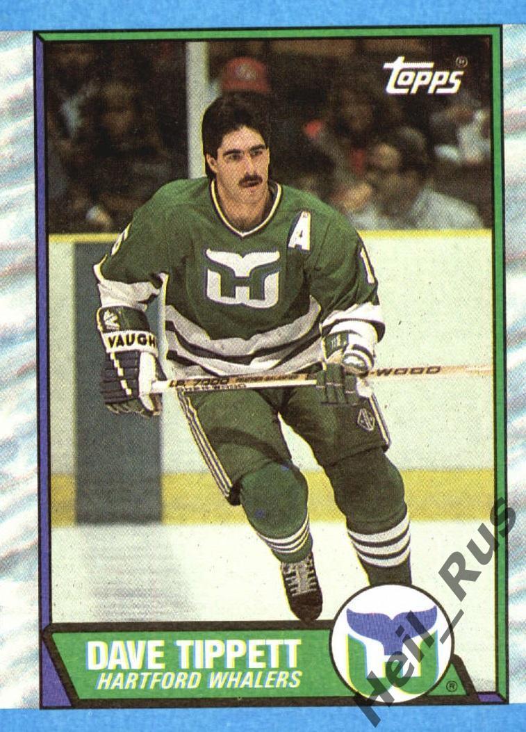 Хоккей. Карточка Dave Tippett/Дэйв Типпетт (Hartford Whalers / Хартфорд) НХЛ/NHL